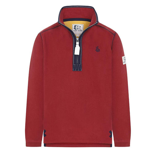 LJ40C - Boys 1/4 Zip - Sangria