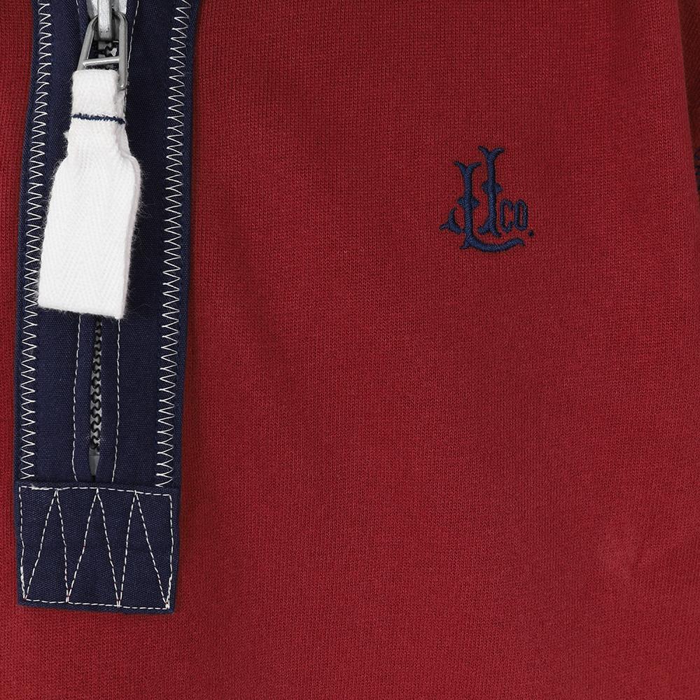 LJ40C - Boys 1/4 Zip - Sangria