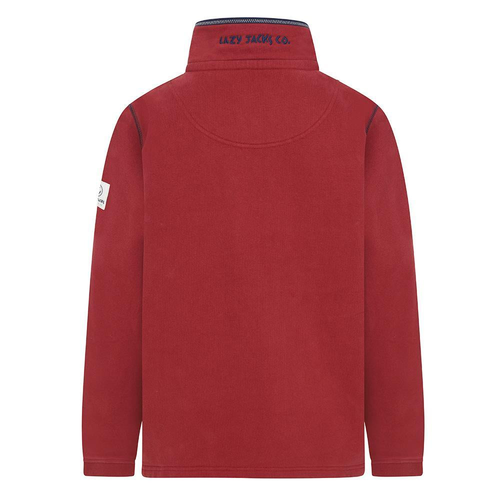 LJ40C - Boys 1/4 Zip - Sangria