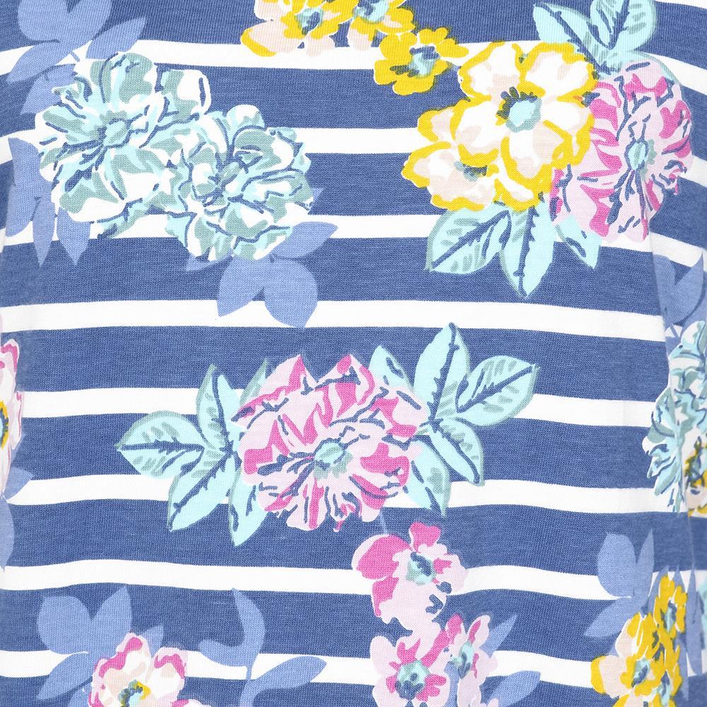 LJ239P - Striped T-Shirt Dress - Fleur Stripe