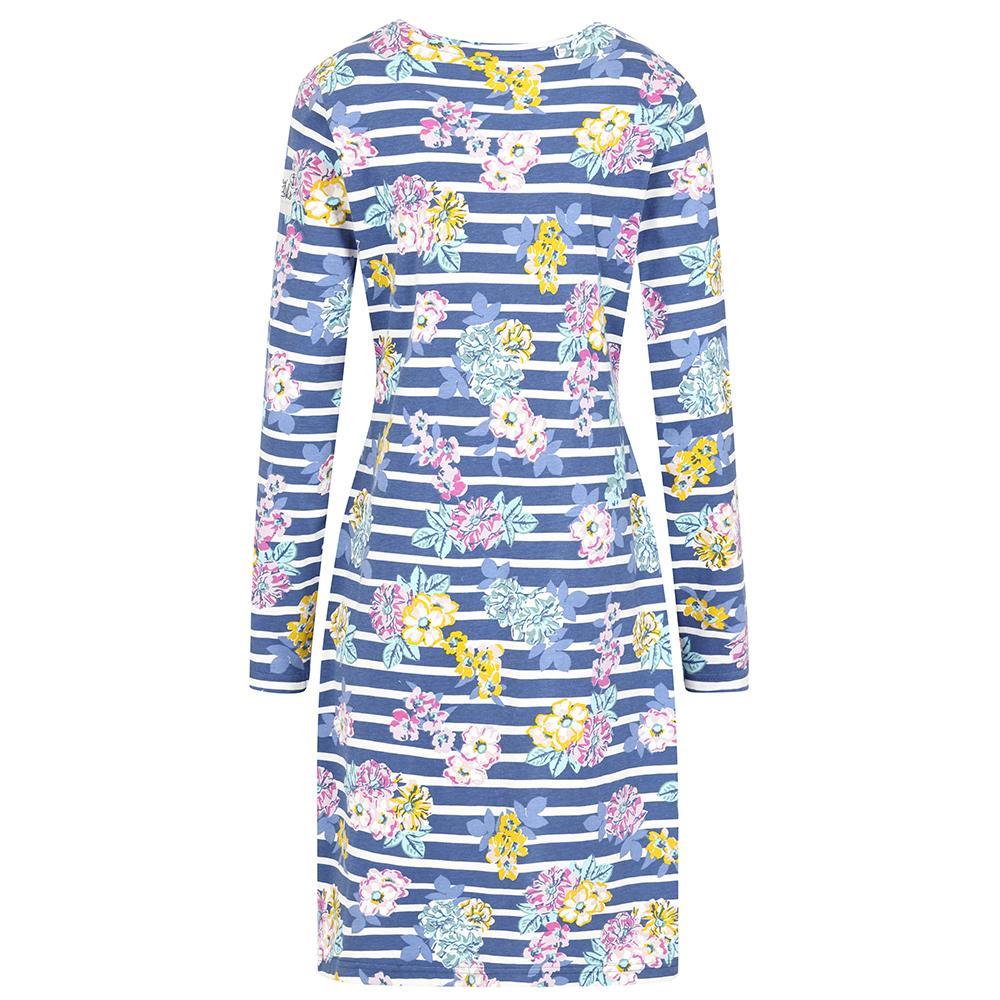 LJ239P - Striped T-Shirt Dress - Fleur Stripe