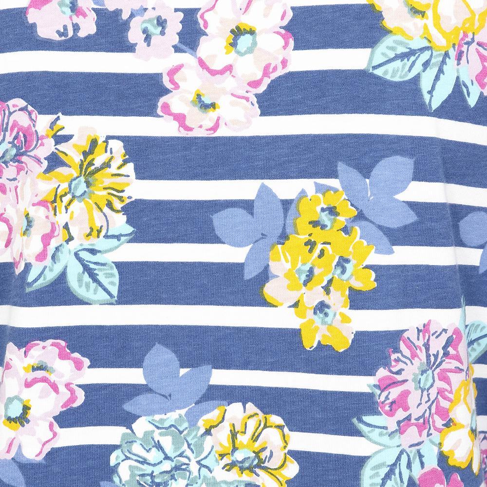 LJ239P - Striped T-Shirt Dress - Fleur Stripe