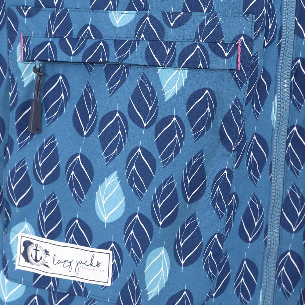 LJ67P - Printed Long Waterproof Coat - Autumn