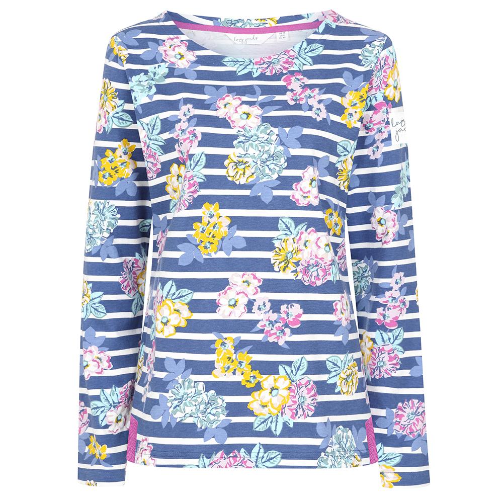 LJ97P - Printed Breton Top - Fleur