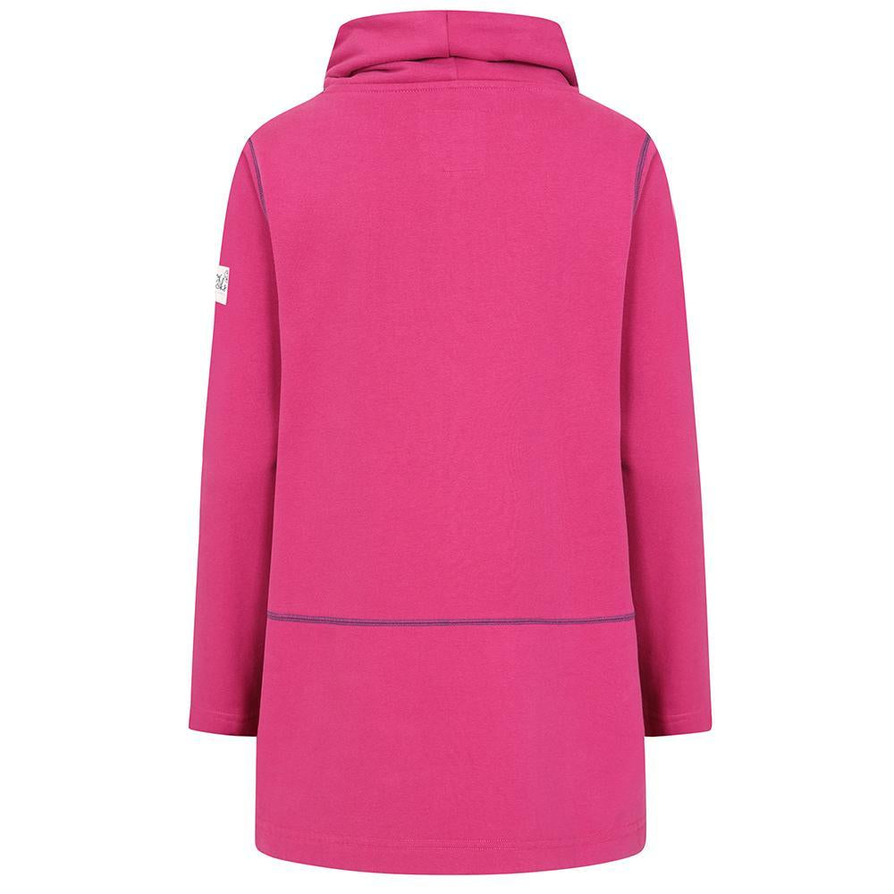 LJ99 - High Neck Sweatshirt With Pockets - Honeysuckle