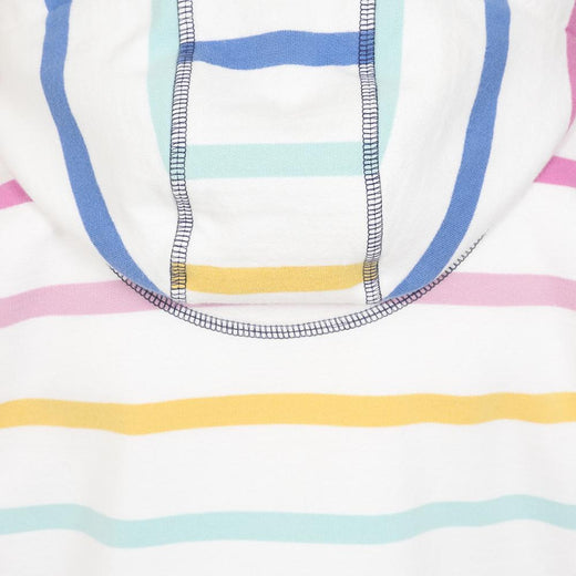 LJ101SC - Girl's Striped Full Zip Sweatshirt - Pastel