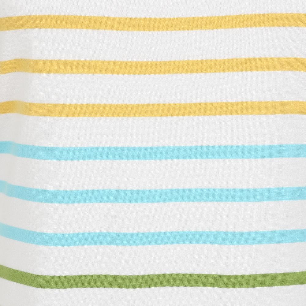LJ115 - Striped T-Shirt Dress - Rainbow