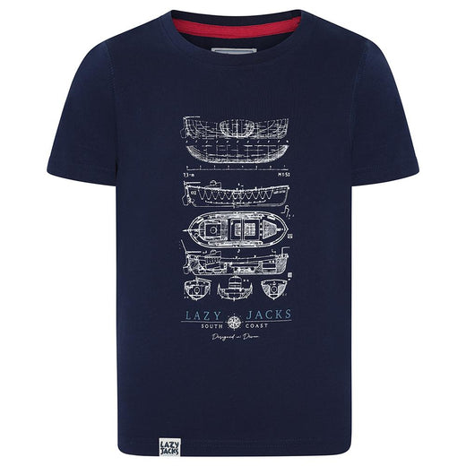 LJ15C - Boys Printed T-Shirt - Marine