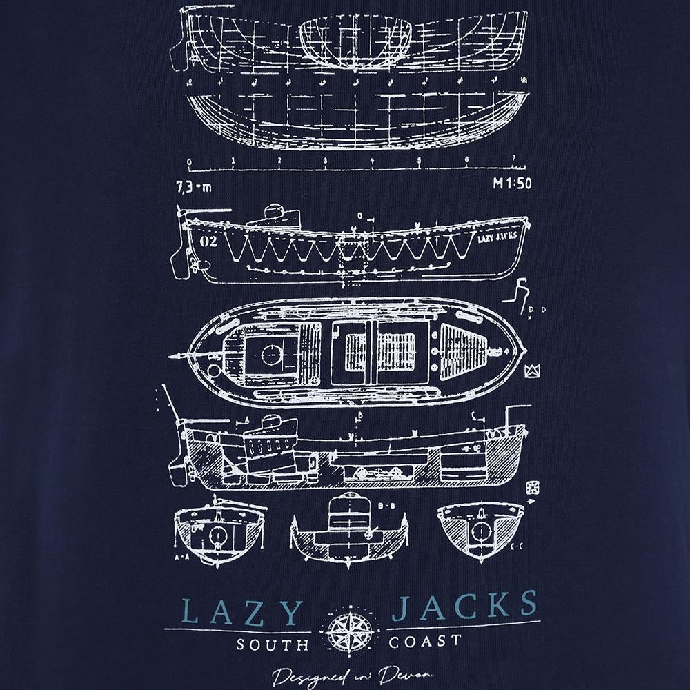 LJ15C - Boys Printed Tee - Marine