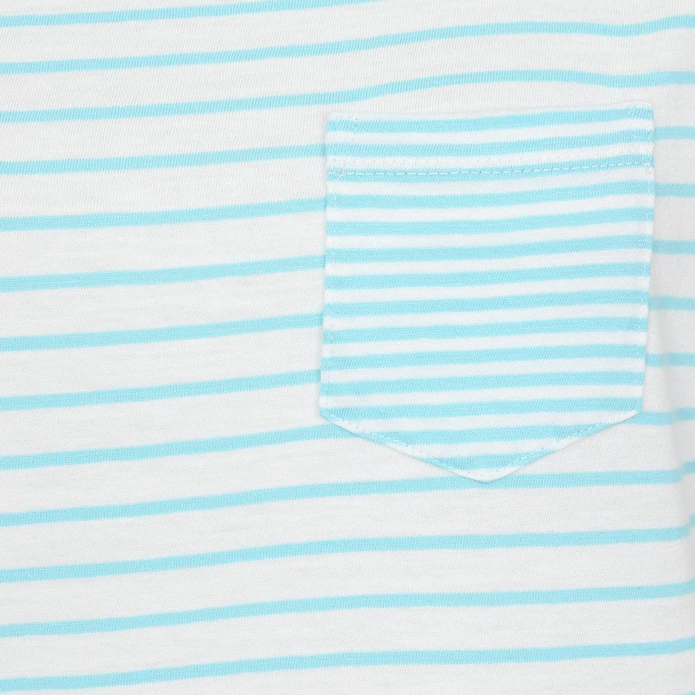 LJ162 - Ladies Striped Roll Sleeve Tee - Spearmint