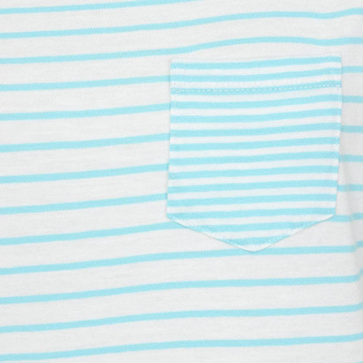 LJ162 - Ladies Striped Roll Sleeve Tee - Spearmint