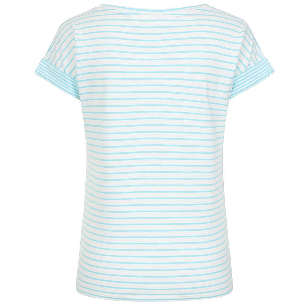 LJ162 - Ladies Striped Roll Sleeve Tee - Spearmint