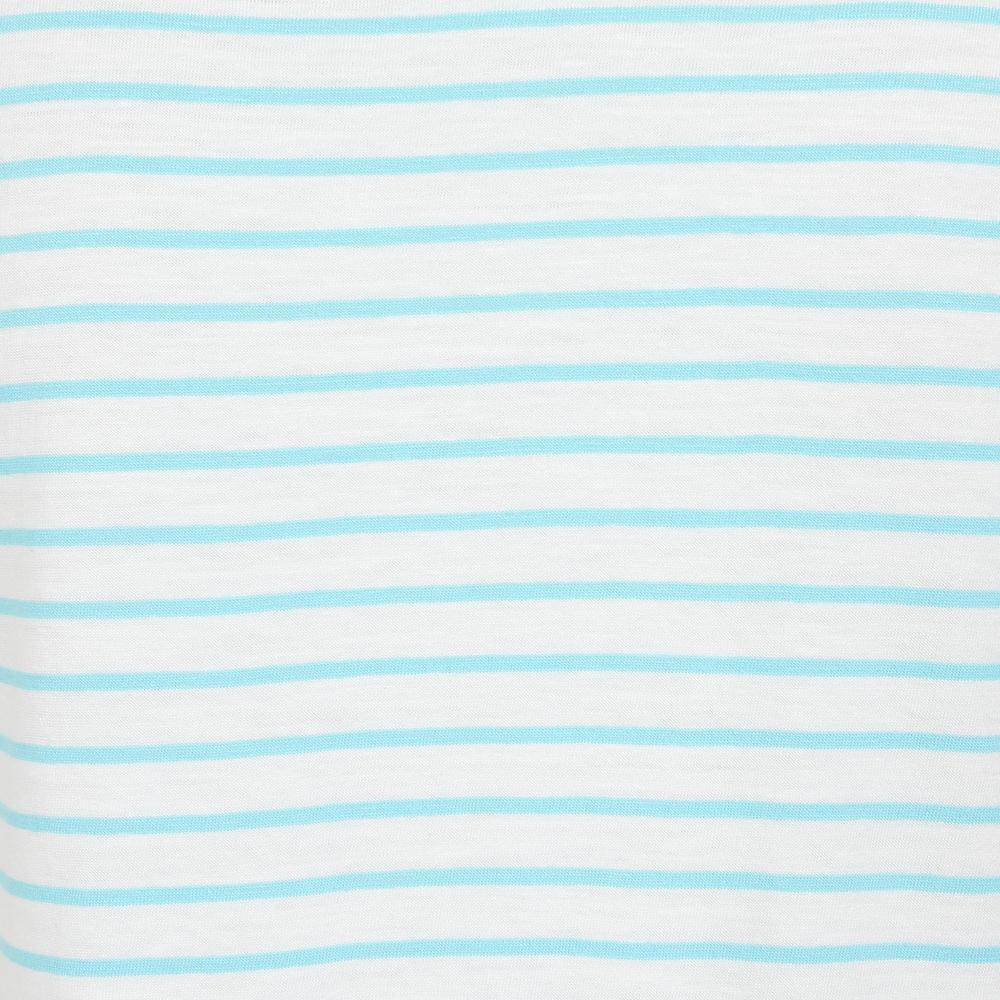 LJ162 - Ladies Striped Roll Sleeve Tee - Spearmint