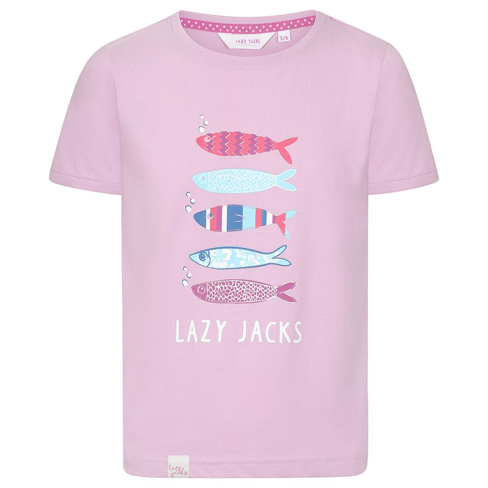 LJ208C - Girls Graphic Tee - Pink