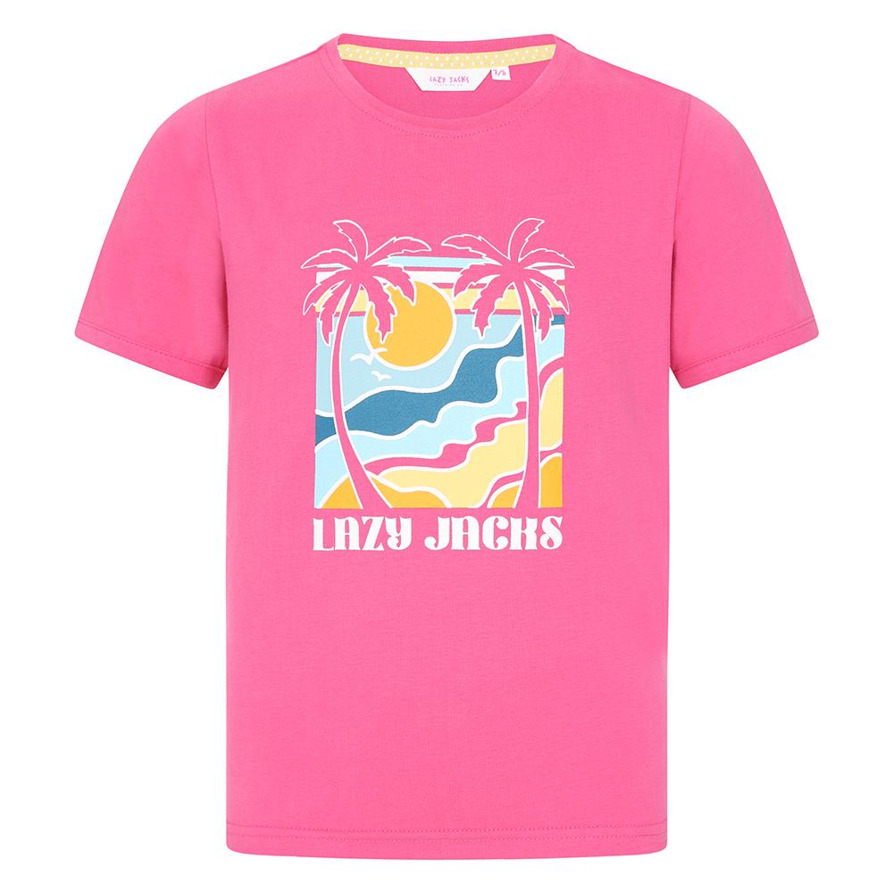 LJ208C - Girl's Printed Tee - Sorbet