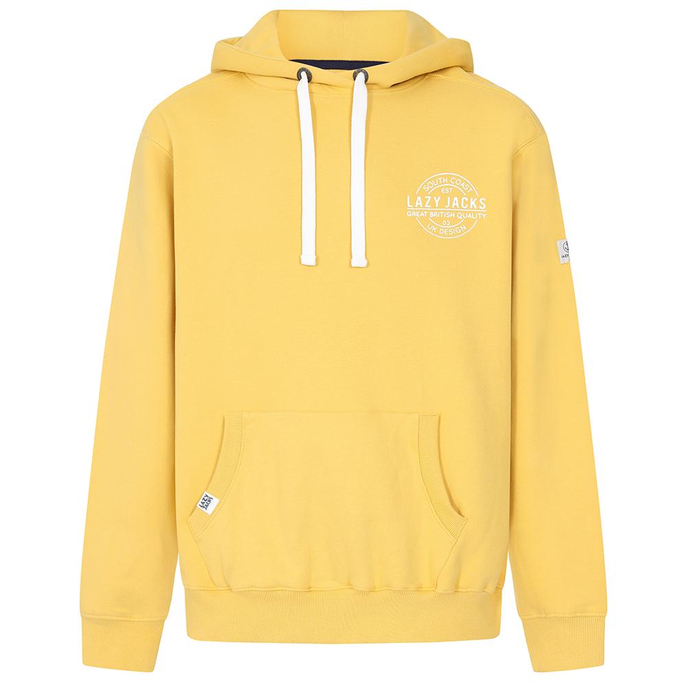 LJ21 - Mens Hooded Sweatshirt - Lemon