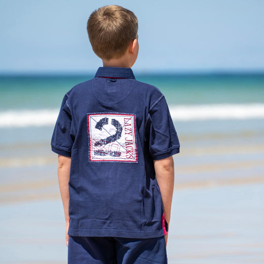 LJ23C - Short Sleeve Rugby Shirt - Marine