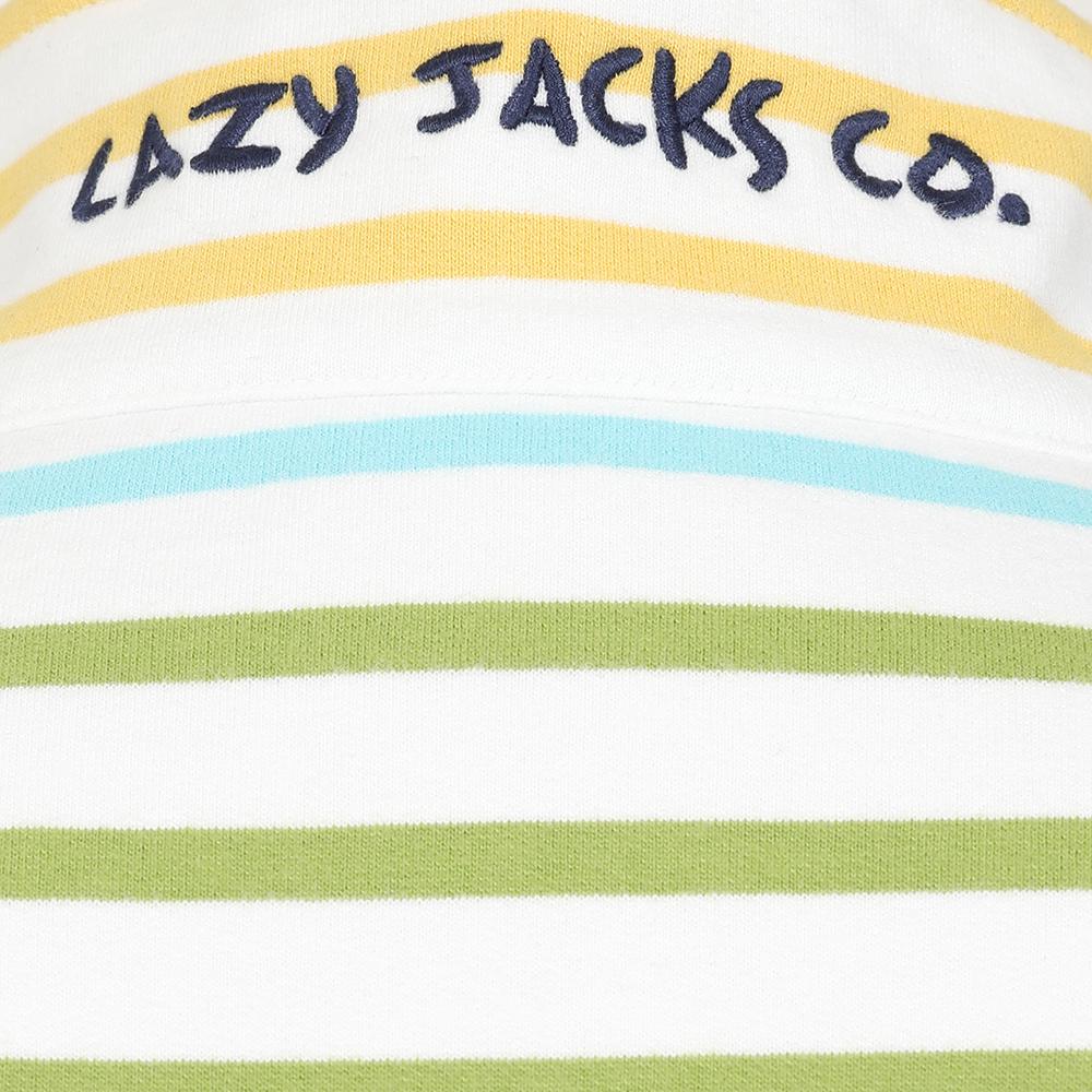 LJ32 - Full Zip Striped Sweatshirt - Rainbow