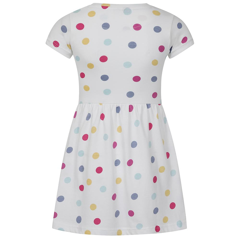 LJ375C - Girls Printed Jersey Dress - Spot