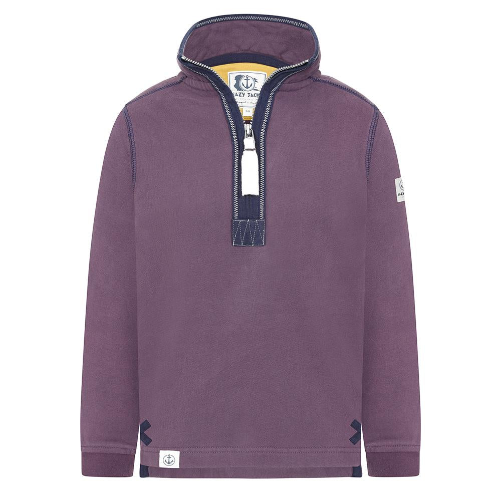 LJ40C - Boys 1/4 Zip - Grape