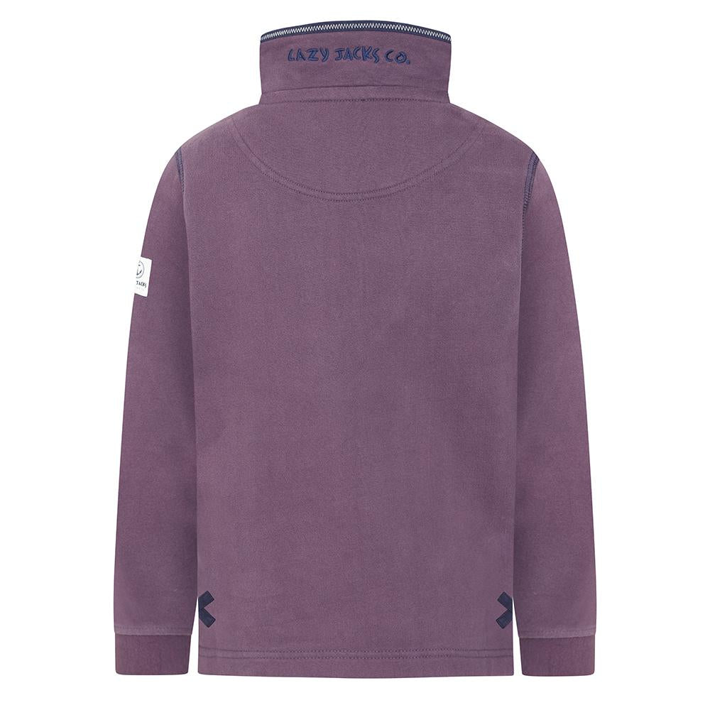 LJ40C - Boys 1/4 Zip - Grape