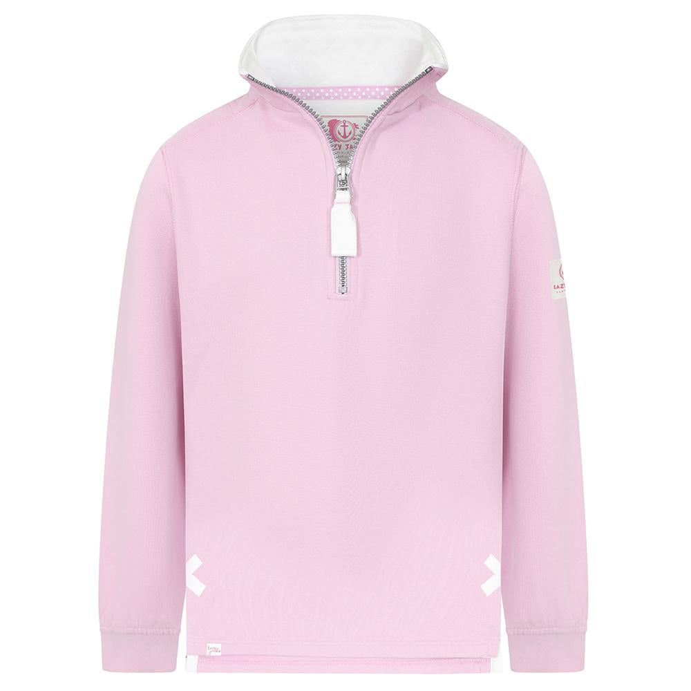 LJ3C - Girl's 1/4 Zip Sweatshirt - Pink