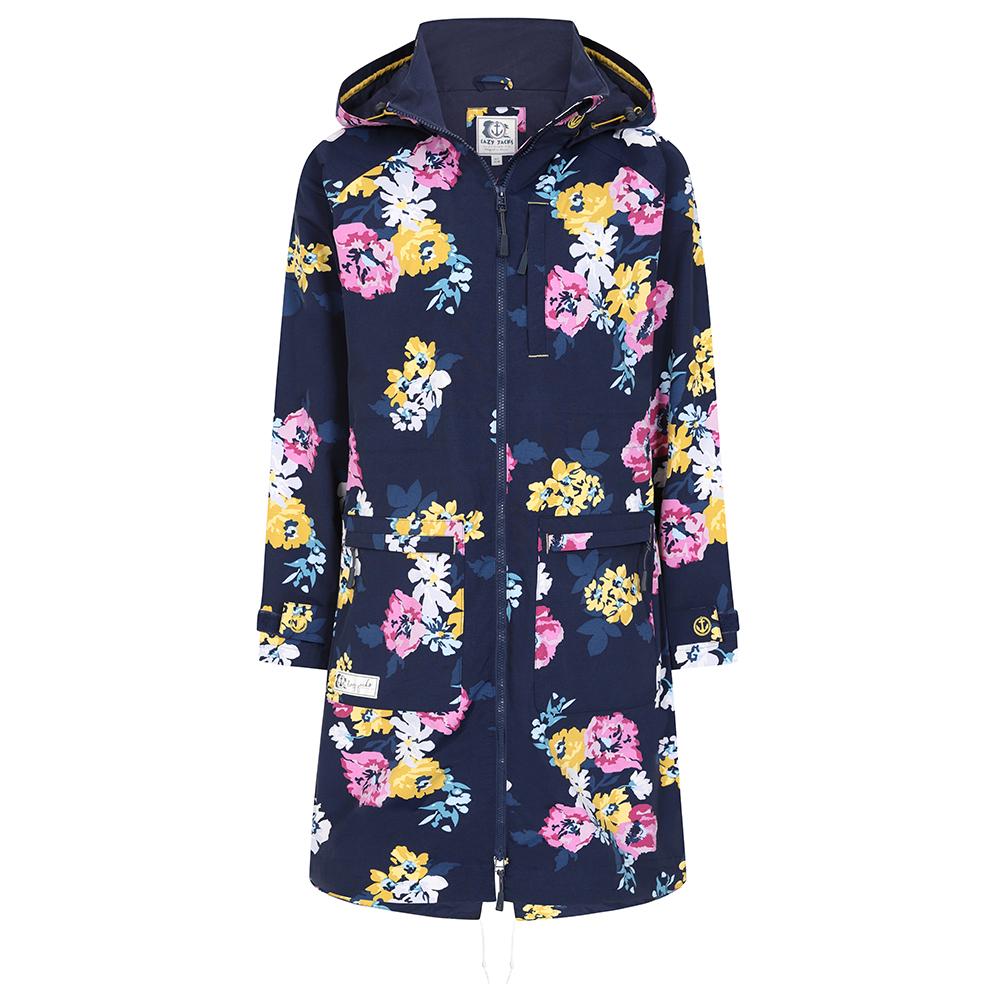 Hooded Raincoat Ladies Patterned Waterproof Coats Moke GEORGIE