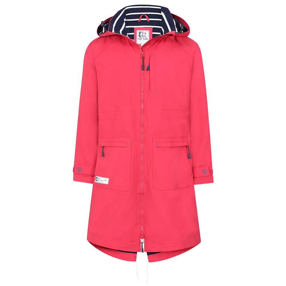 LJ67 - Ladies' Long Waterproof Coat - Lipstick