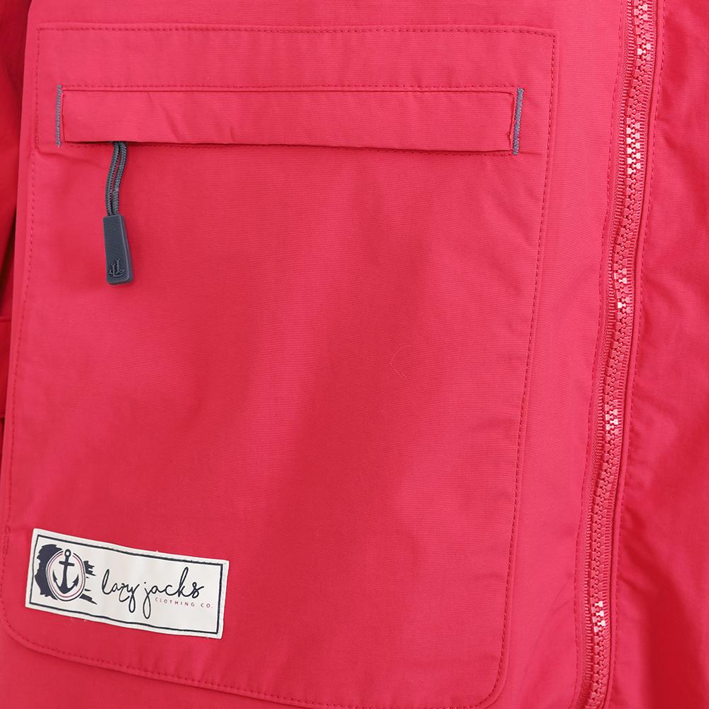LJ67 - Ladies' Long Waterproof Coat - Lipstick