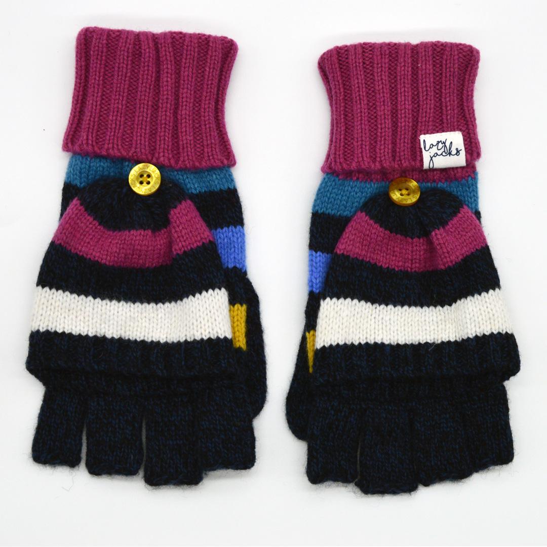 LJ74 - Knitted Mittens - Honeysuckle