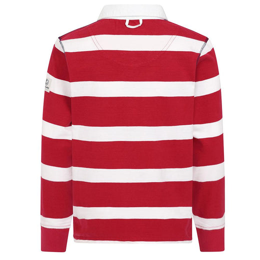 LJ78C - Long Sleeve Rugby Top - Crimson