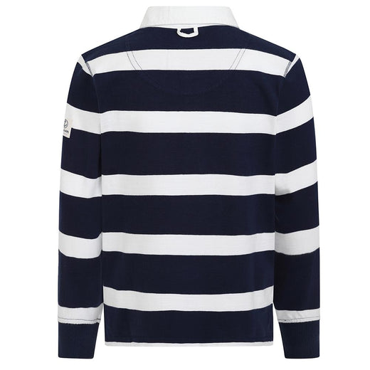 LJ78C - Long Sleeve Rugby Top - Marine/Rouge