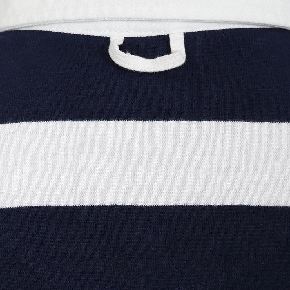 LJ78C - Long Sleeve Rugby Top - Marine/Rouge