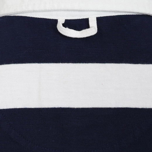 LJ78C - Long Sleeve Rugby Top - Marine/Rouge