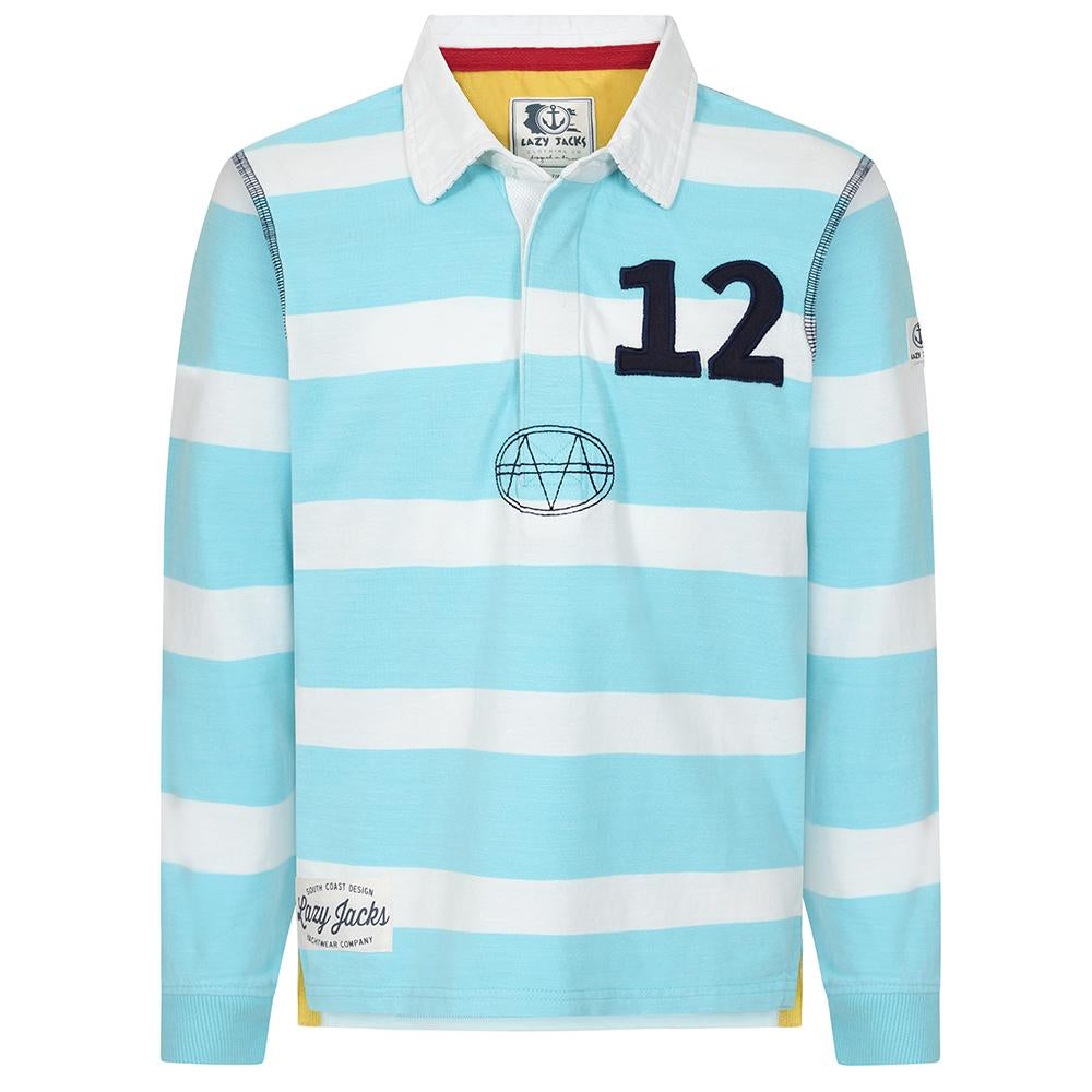 LJ78C - Long Sleeve Rugby Top - Spearmint