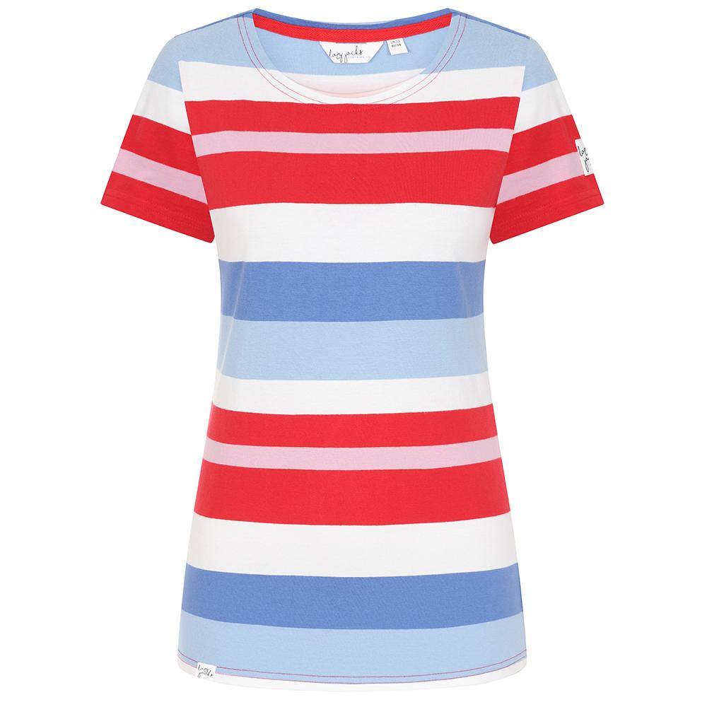 LJ8M - Short Sleeve Breton Top - Red