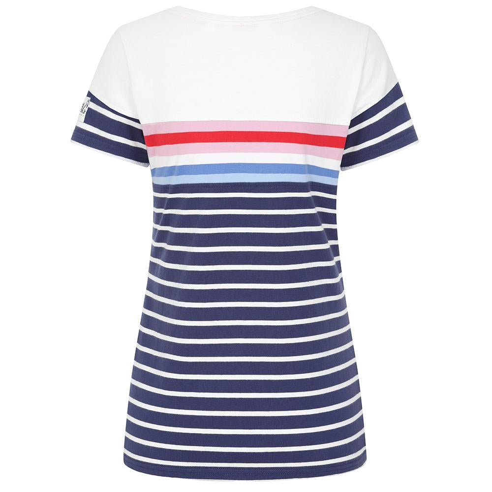 LJ8M - Ladies Short Sleeve Breton Top - Sapphire