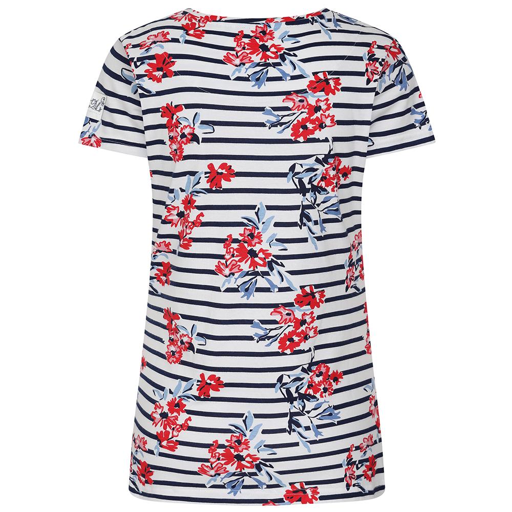 LJ8P - Ladies Printed Tee - Meadow Red