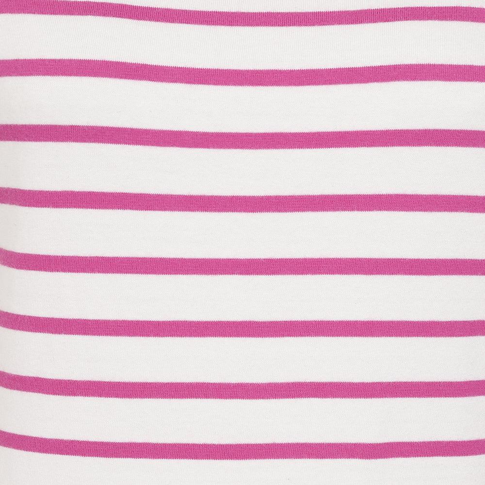 LJ8 - Short Sleeve Breton Top - Raspberry
