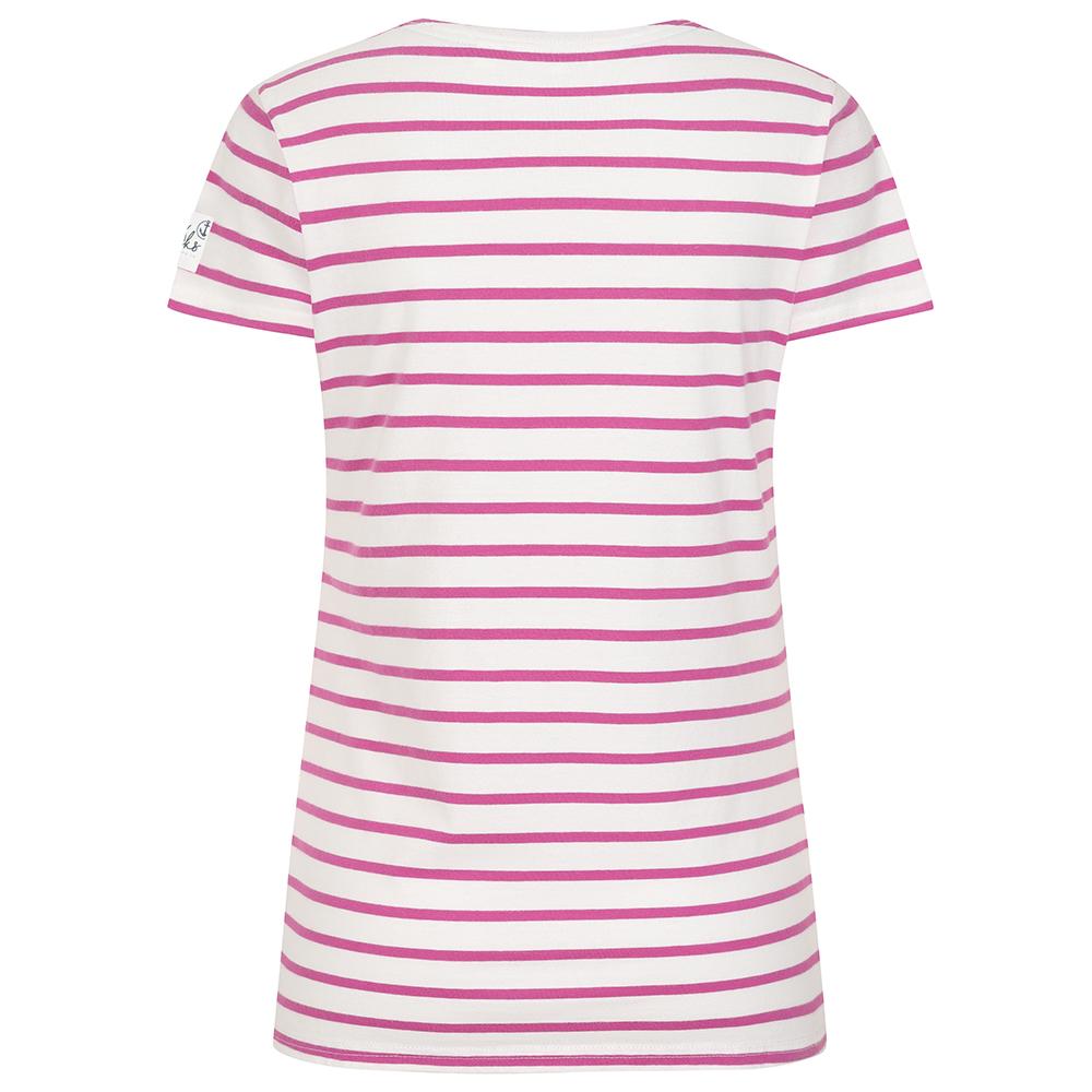 LJ8 - Short Sleeve Breton Top - Raspberry
