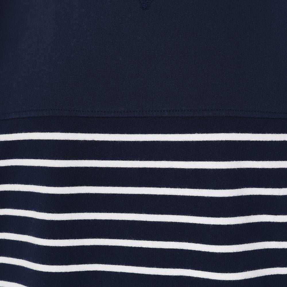 LJ91S - Striped Crew Neck Sweatshirt - Marine