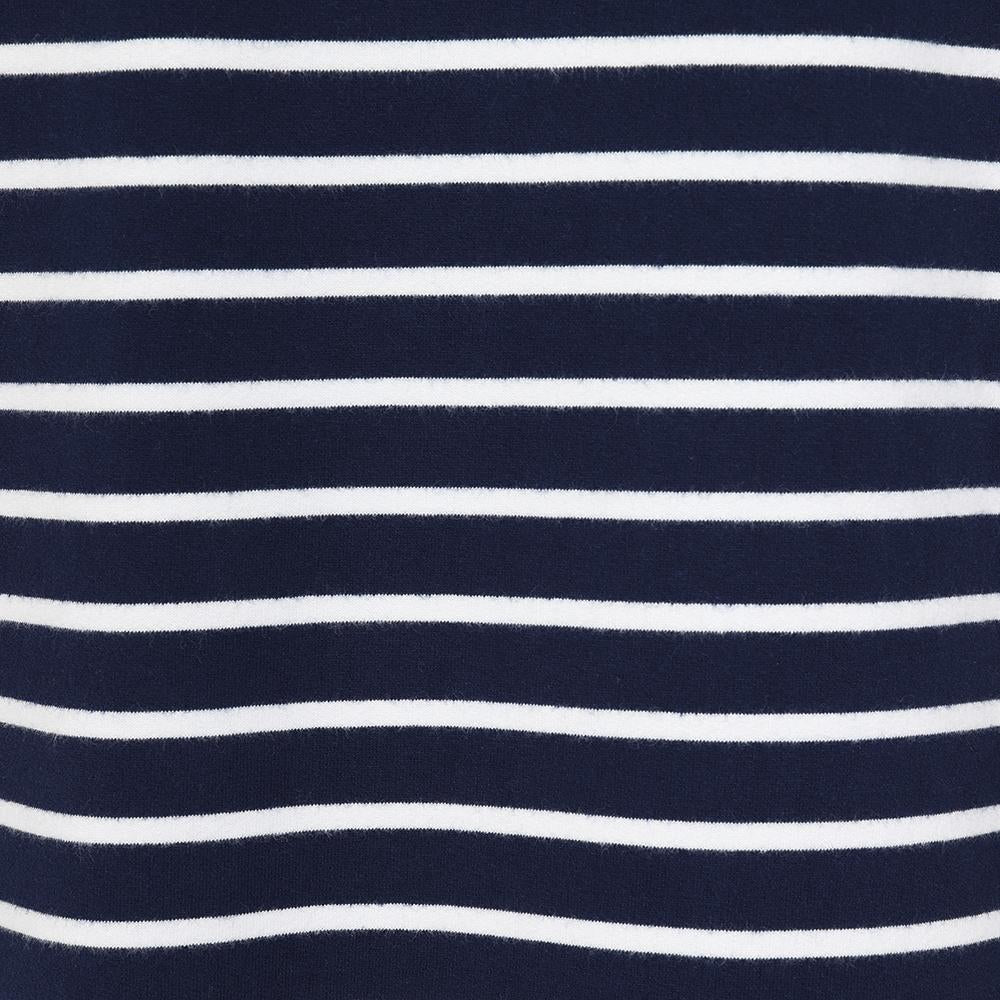 LJ91S - Striped Crew Neck Sweatshirt - Marine