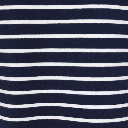 LJ91S - Striped Crew Neck Sweatshirt - Marine