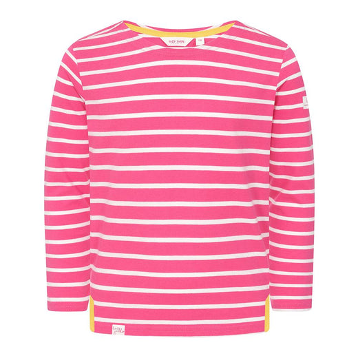 LJ97C - Girls Long Sleeve Breton Top - Sorbet