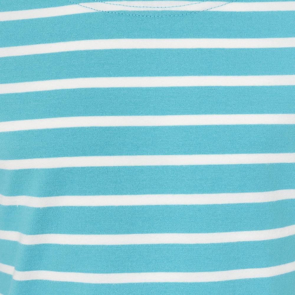 LJ97C - Long Sleeve Breton Top - Turquoise