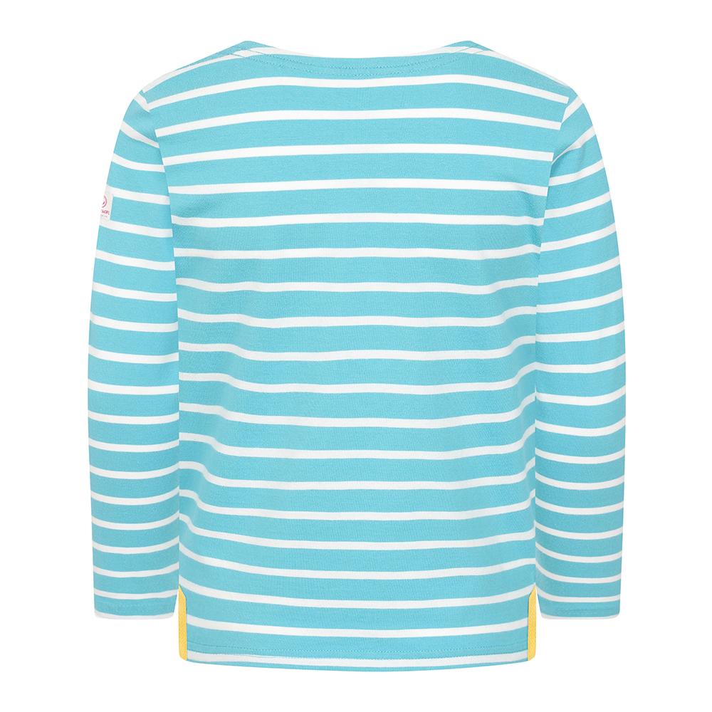 LJ97C - Long Sleeve Breton Top - Turquoise
