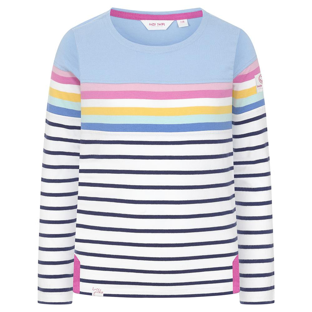 LJ97MC - Girls Long Sleeve Top - Sky