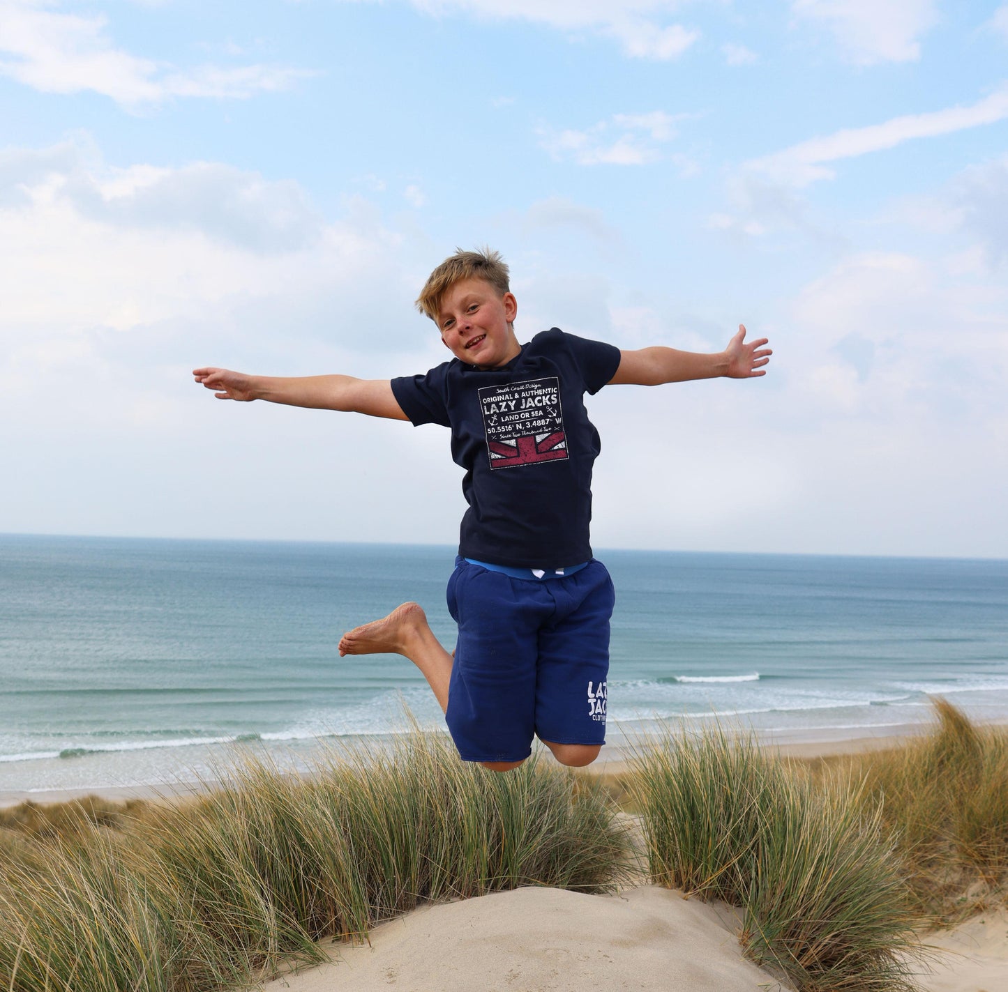 LJ9C - Boys' Printed T-Shirt - Marine