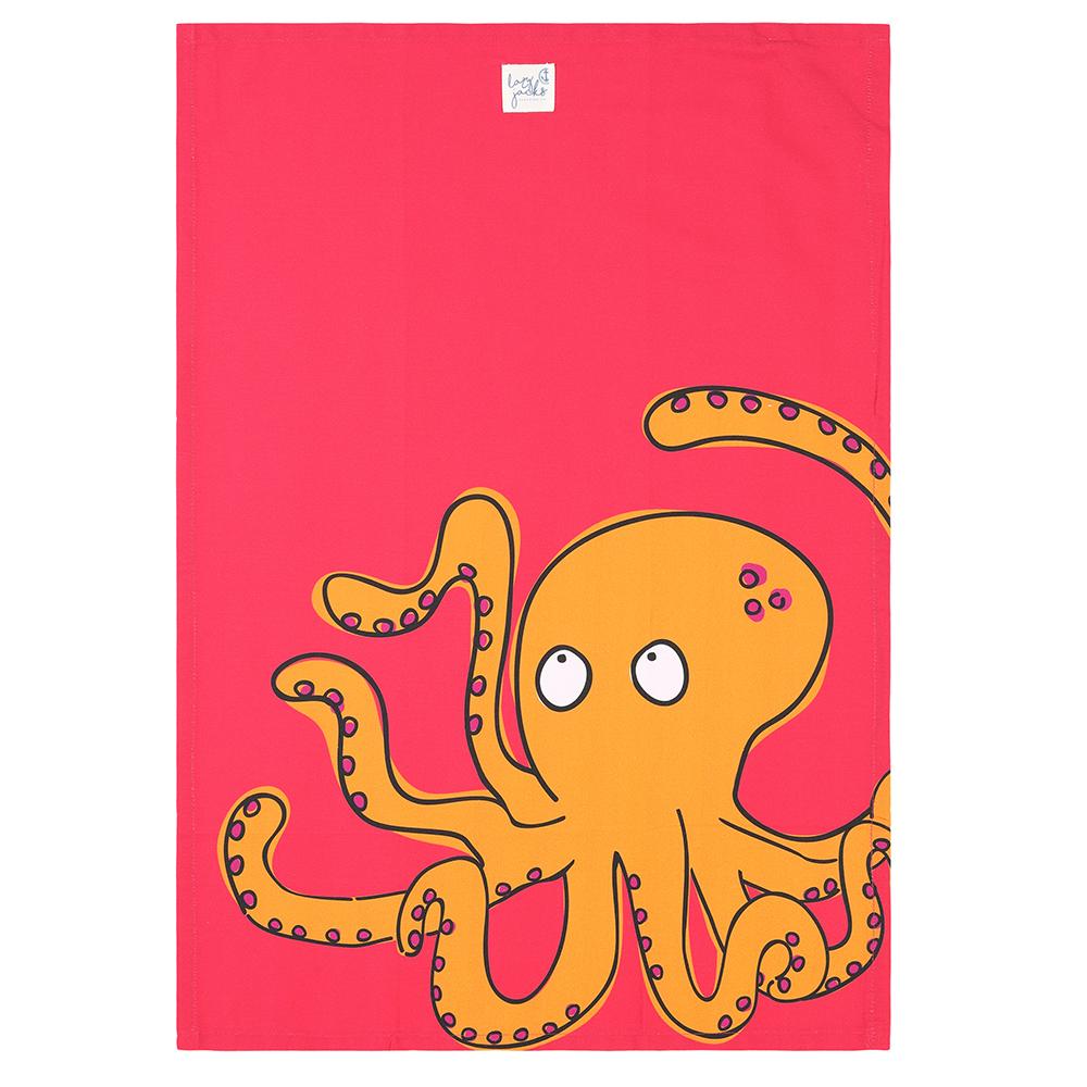 LJ408 - Set of Two Tea Towels - Red
