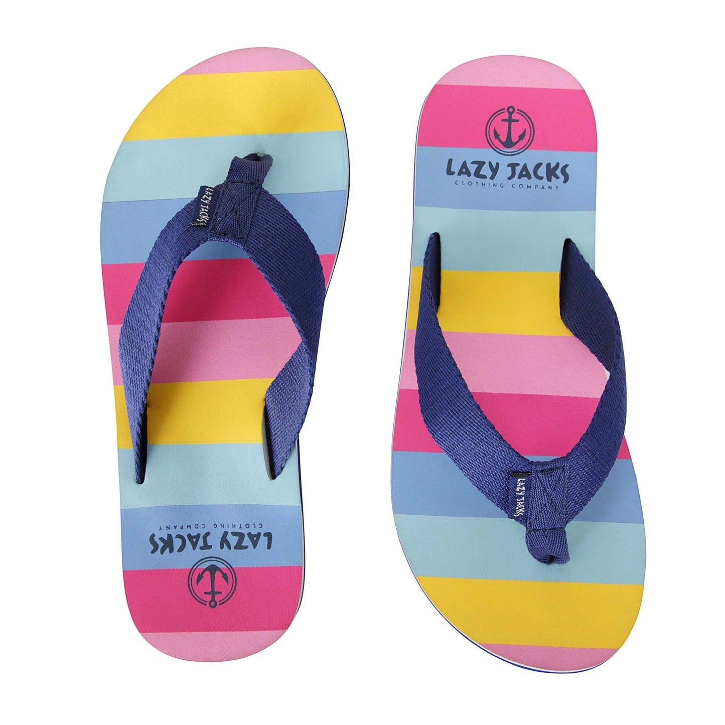 LJ231GC - Girls Flip Flops - Bright Rose